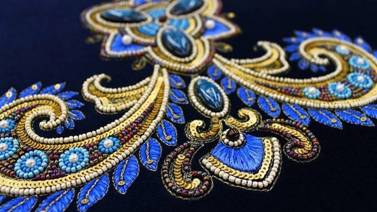 Секреты люневильской вышивки: уникальные схемы для вышивки бисером платья
