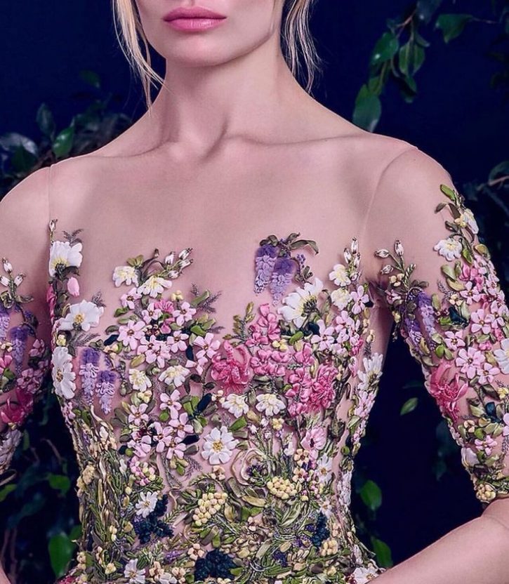 Платье с цветочным узором